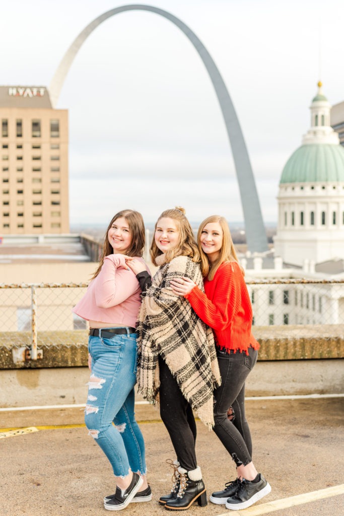 parking garage senior photos