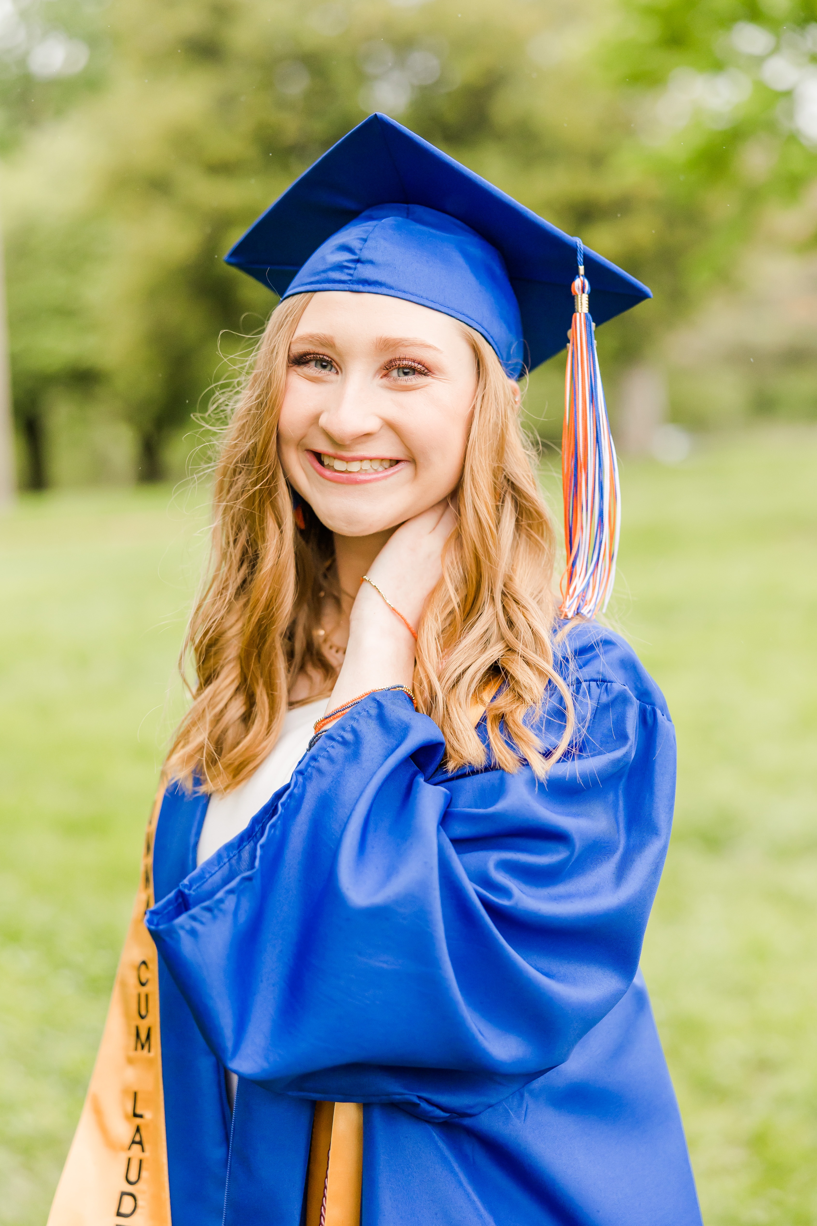 cap and gown senior photos St. Louis mo