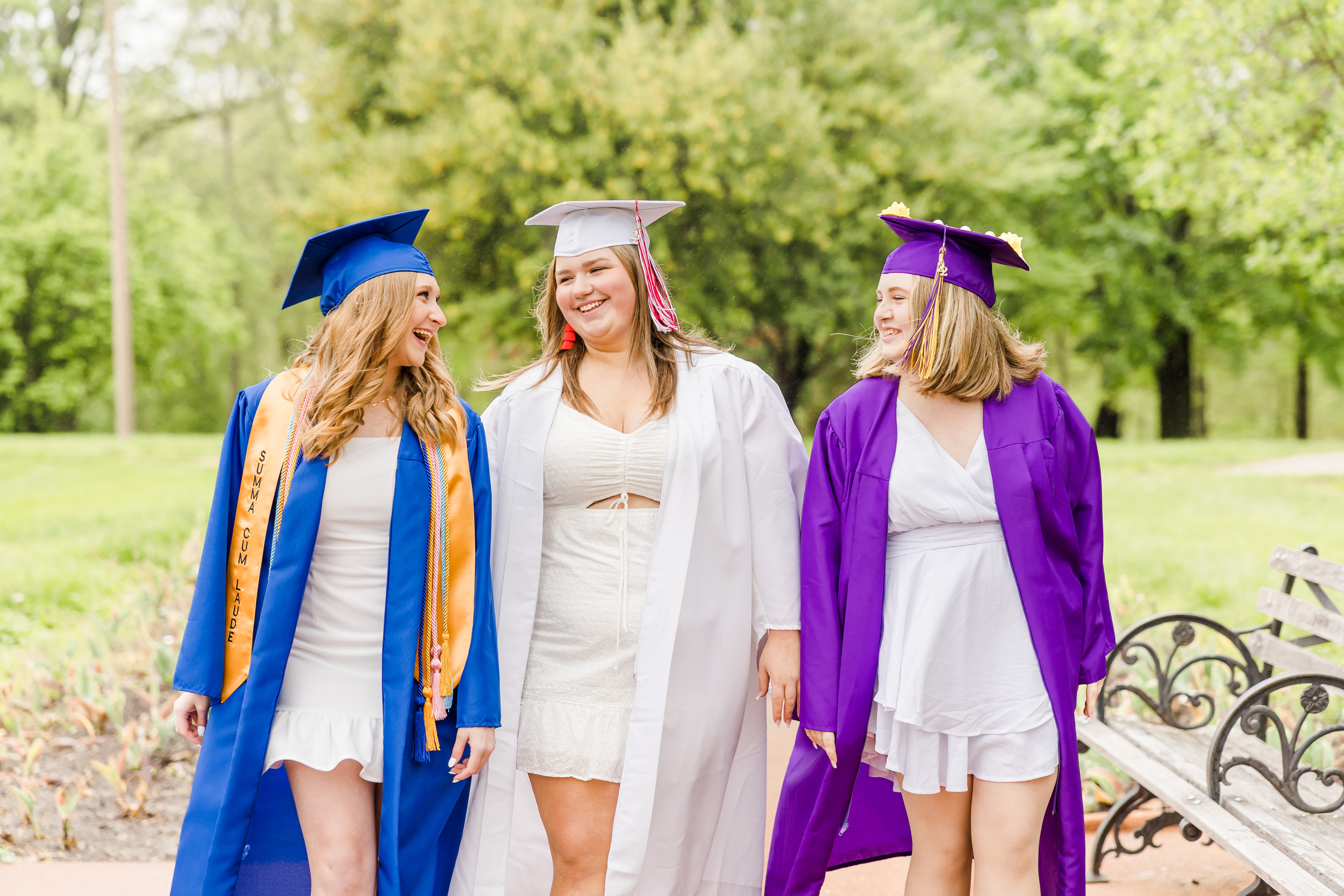 cap and gown senior spokesmodel session