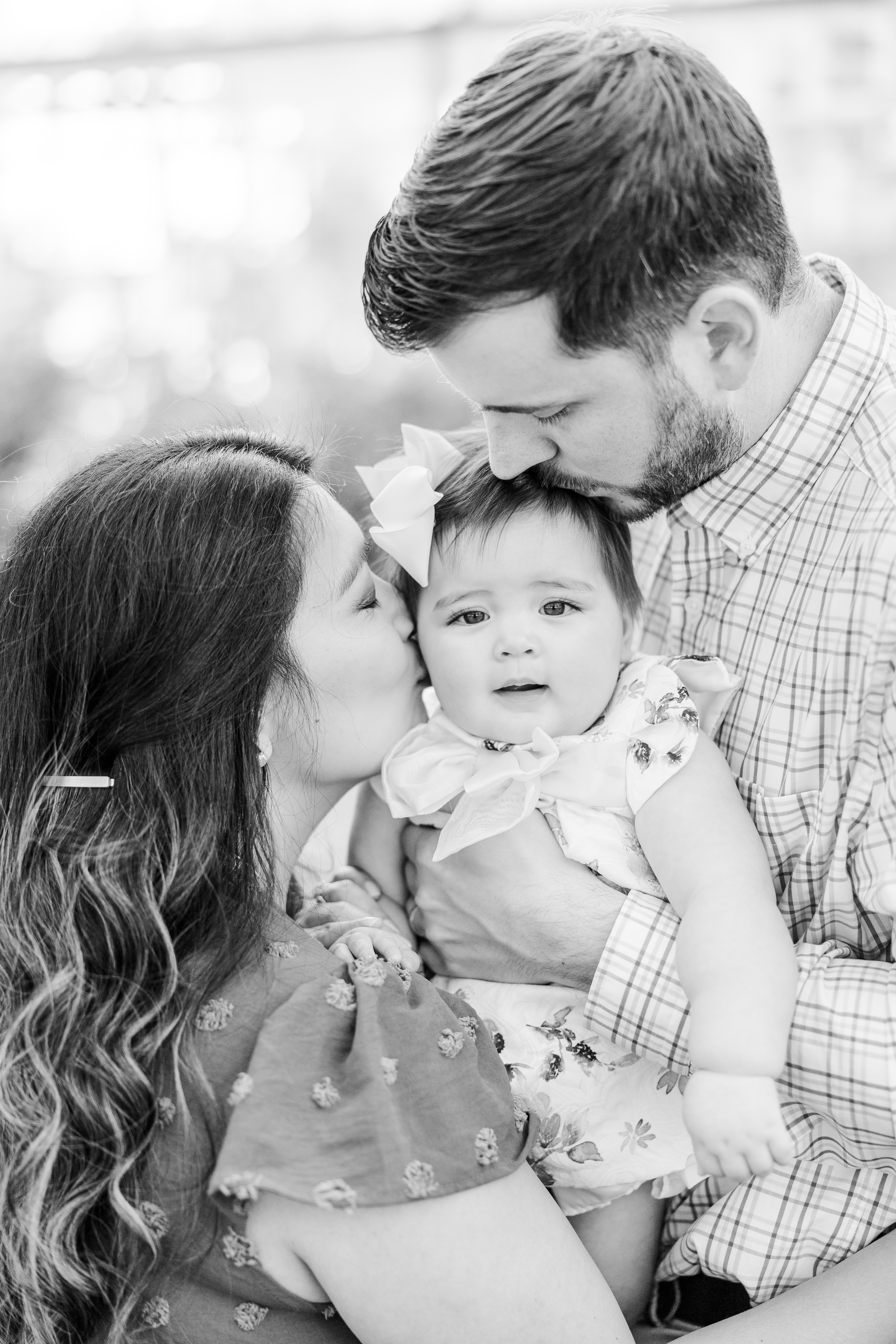 family photos at the Jewel Box in Forest Park