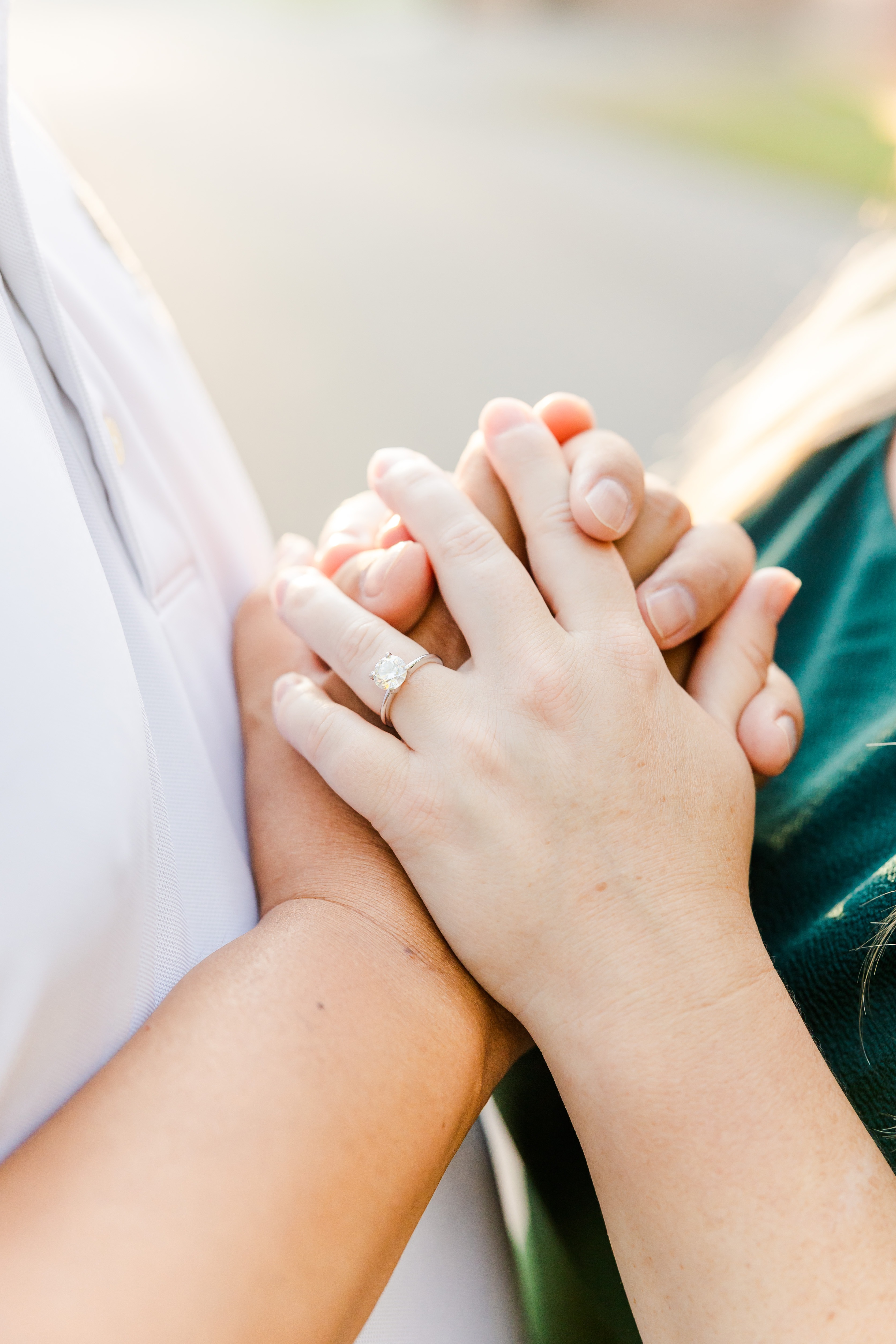 Engagement photos ring shot