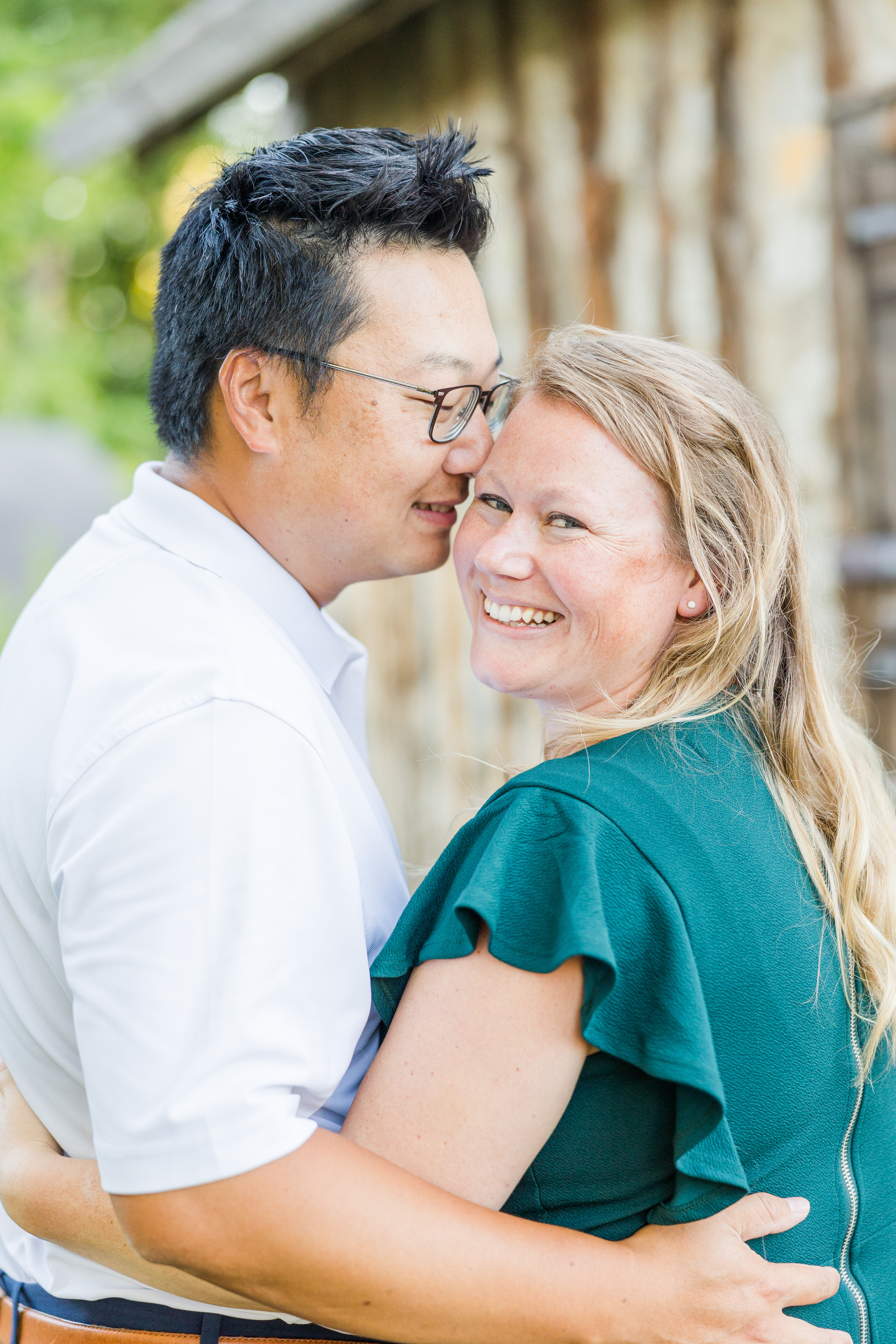 engagement photos Main Street St. Charles